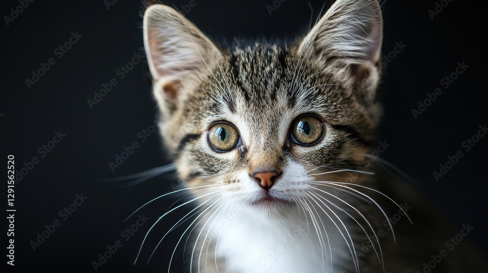 Stunning cat with a very big blue eye captivating viewers with its unique beauty and intriguing gaze Stunning cat with a very big blue eye captivating viewers with its unique beauty and intriguing gaze