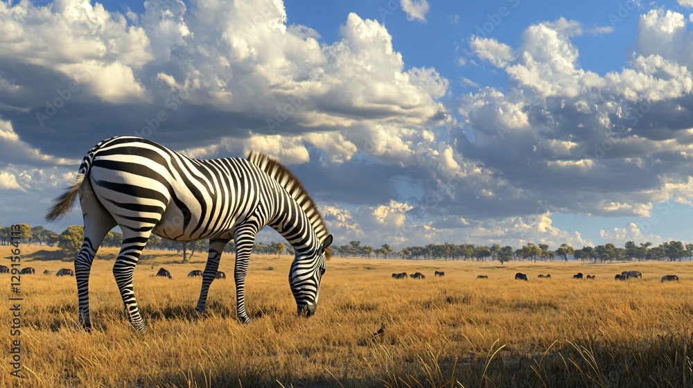 Obraz premium Plains Zebra in the Masai Mara National Reserve