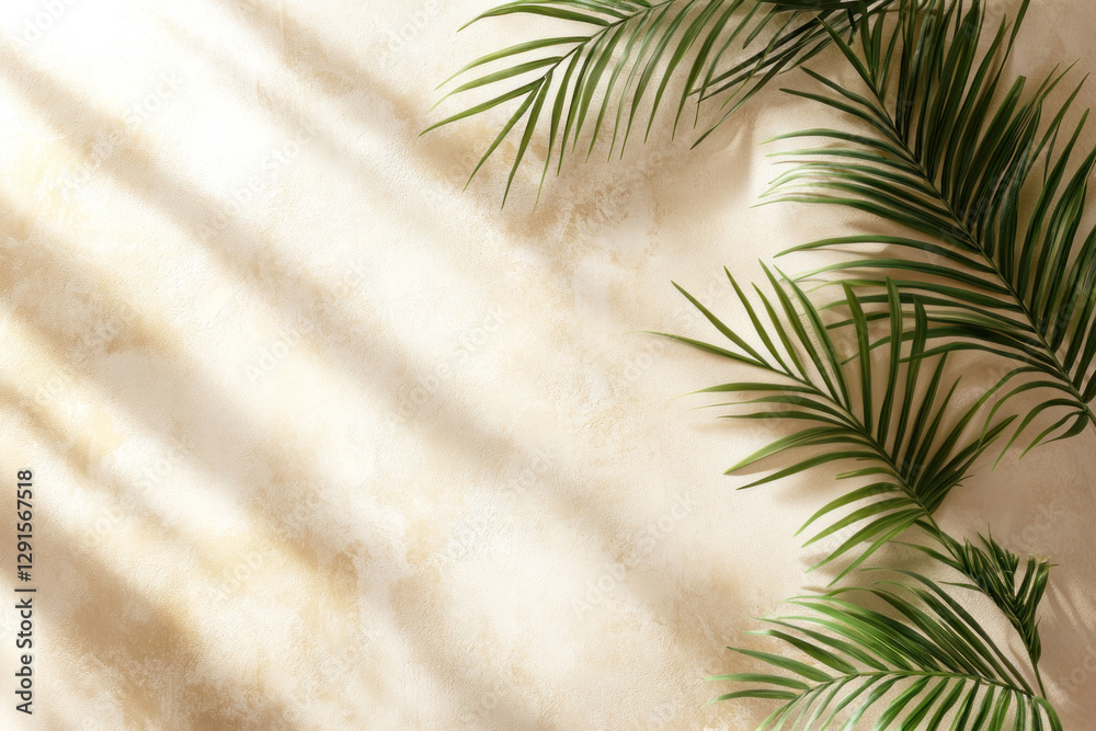 palm tree leaves shadow on wall background palm tree leaves shadow on wall background
