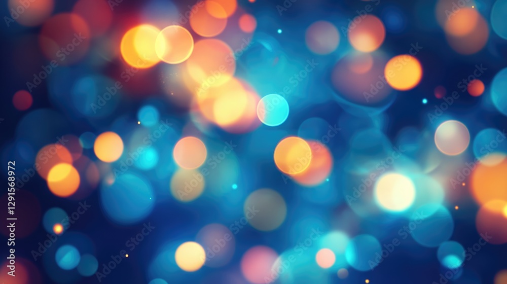Blue color bokeh lights background. Blurred circle shapes. Multicolored blurry lights bokeh defocused abstract background for events. Blue color bokeh lights background. Blurred circle shapes. Multicolored blurry lights bokeh defocused abstract background for events.