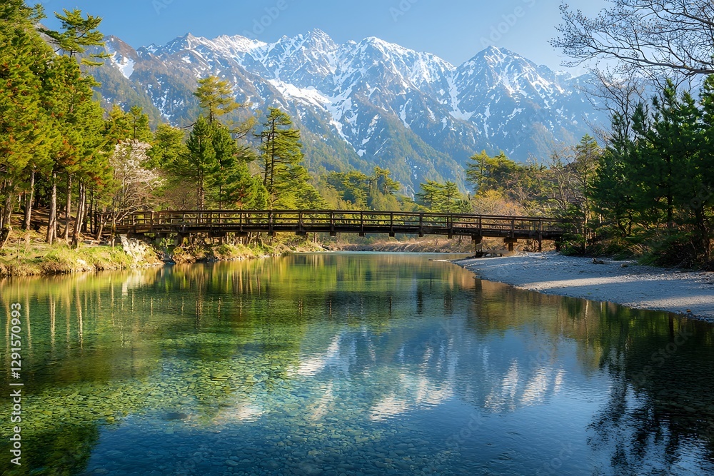 Fototapeta premium lake in the mountains
