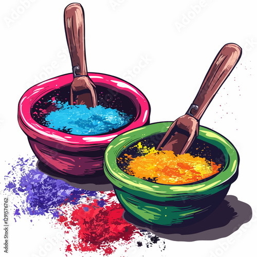 Powder isolated on white 