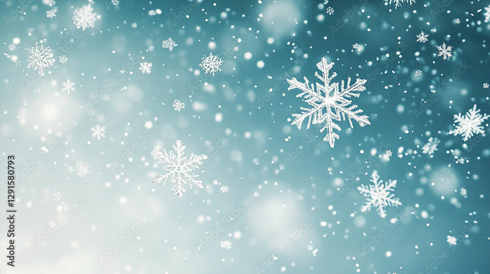 A cute and simple snowy wallpaper with delicate snowfall A cute and simple snowy wallpaper with delicate snowfall
