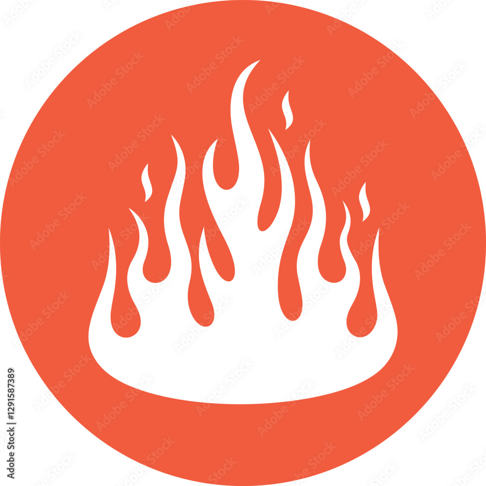 Fire flame logo. Isolated fire flame on white background Fire flame logo. Isolated fire flame on white background