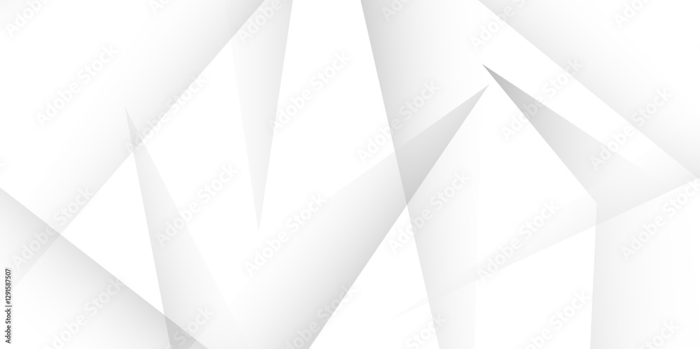 Fototapeta premium Modern Abstract Geometric Polygonal Triangle Pattern Background with Light Gradient Texture for Creative Digital Design and Decorative Business Templates in Black, White, and Gray.