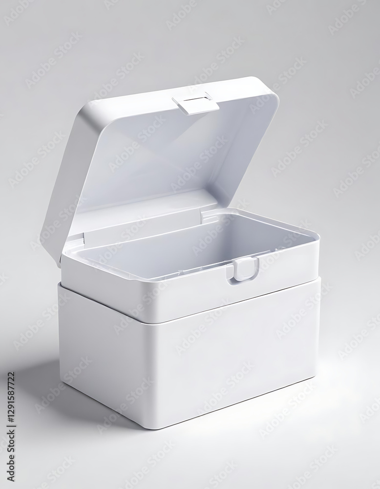 UV sterilizer box for disinfecting small items on a white background. UV sterilizer box for disinfecting small items on a white background.