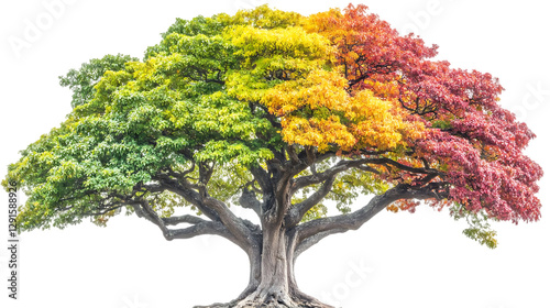 Four Seasons in One Tree