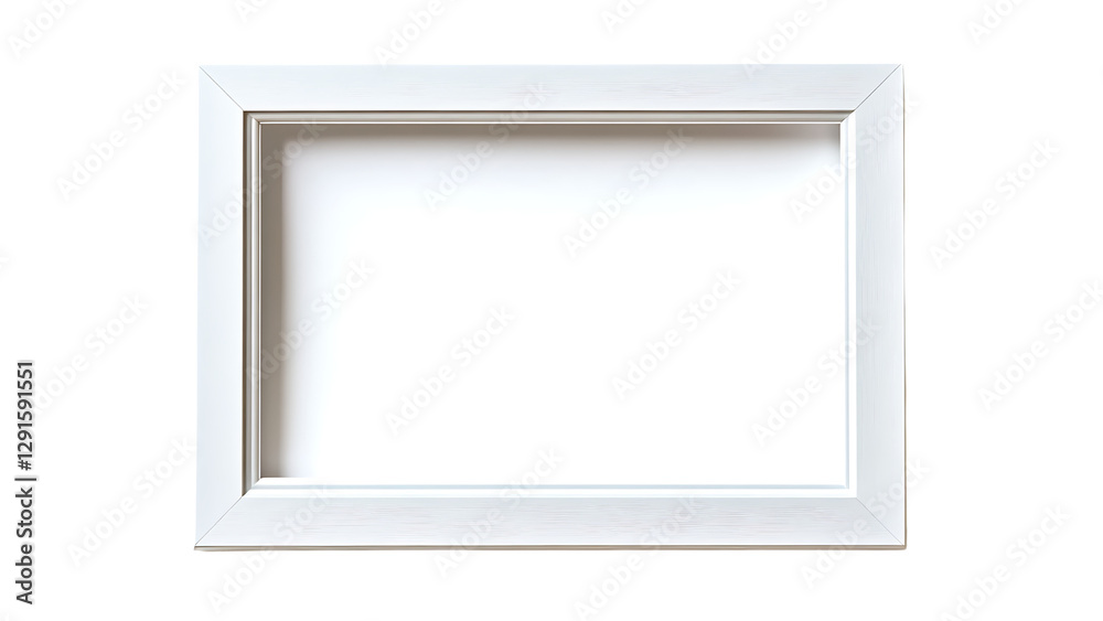 an empty, white frame ready for a photo or artwork an empty, white frame ready for a photo or artwork