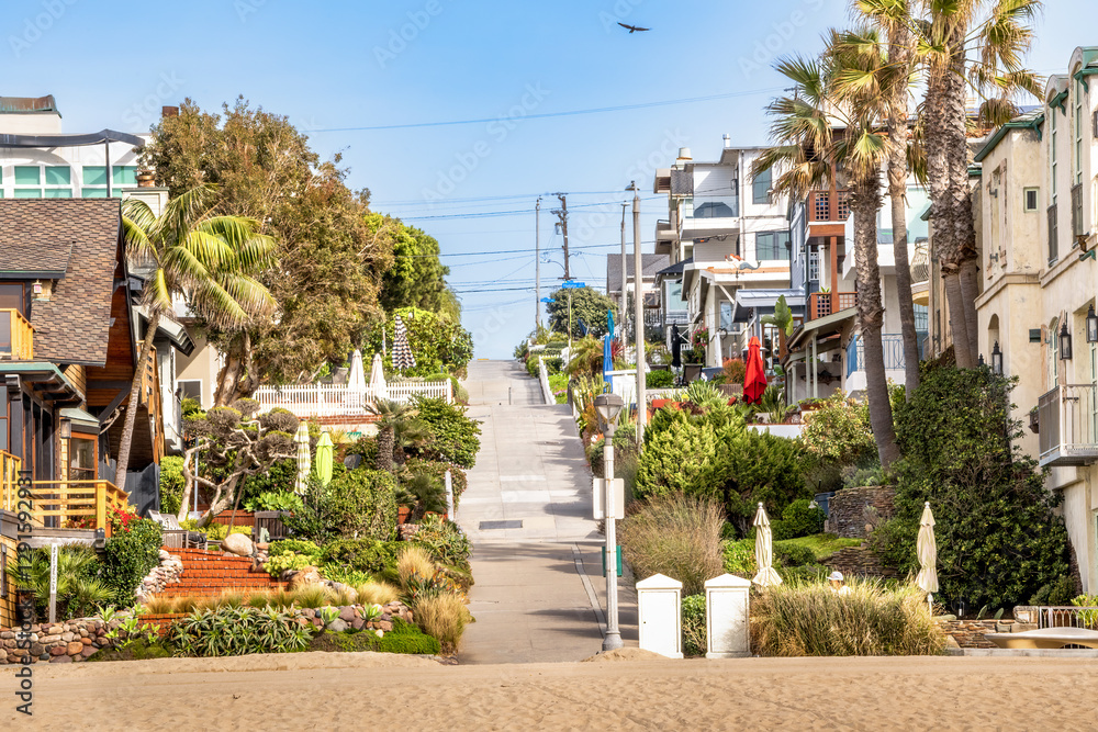 Hermosa and Manhattan Beach beach front properties and real estate with surrounding coastal features