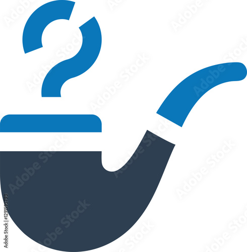 Smoking Pipe Icon, Tobacco Pipe Icon