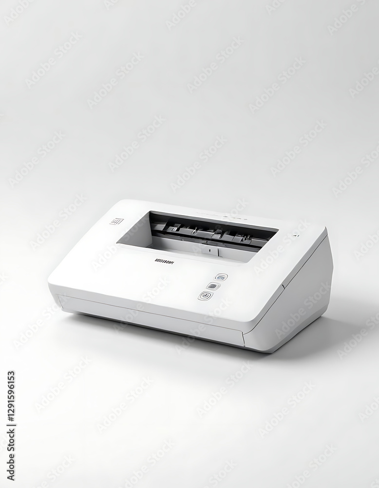 Wireless document scanner on a white background. Wireless document scanner on a white background.