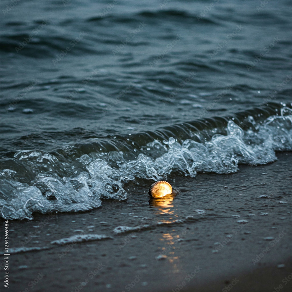 Naklejka premium yellow buoy on the sea