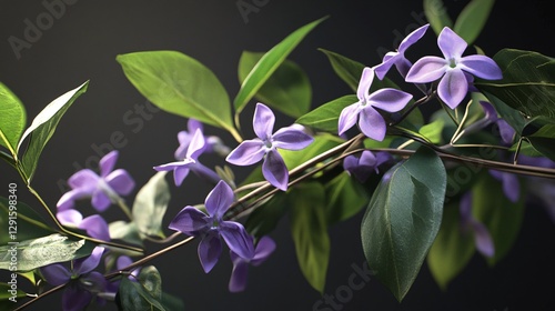 Closeup of a Blue Petrea Volubilis Plant