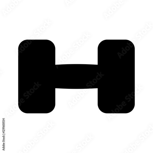 Gym dumbbell icon