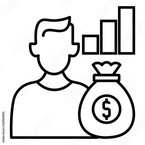investor vector icon