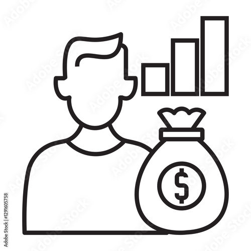 investor vector icon