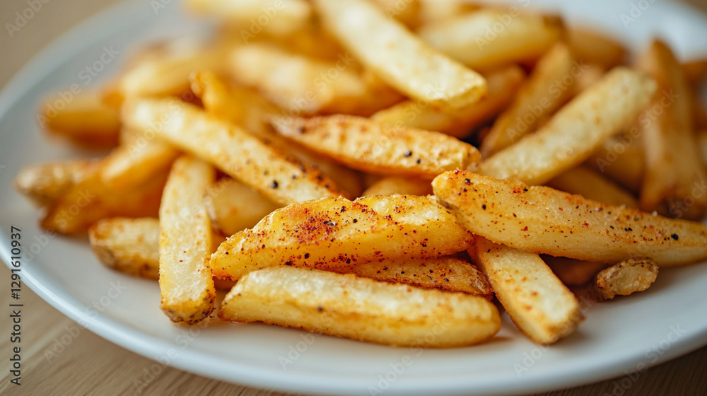 Delicious crispy seasoned french fries potato dish food eat meal side snack lunch tasty plate spice Delicious crispy seasoned french fries potato dish food eat meal side snack lunch tasty plate spice