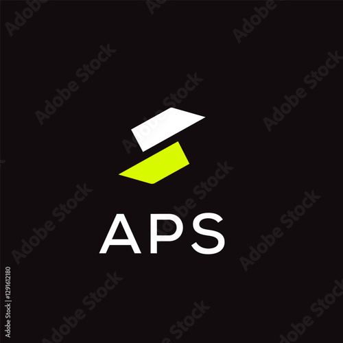 APS creative three latter logo vector