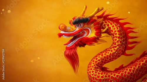 Wallpaper Mural Vibrant Red and Gold Dragon Dance During Chinese New Year Torontodigital.ca