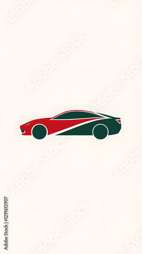 Obraz na płótnie Minimalist Auto Repair Company Logo w salonie