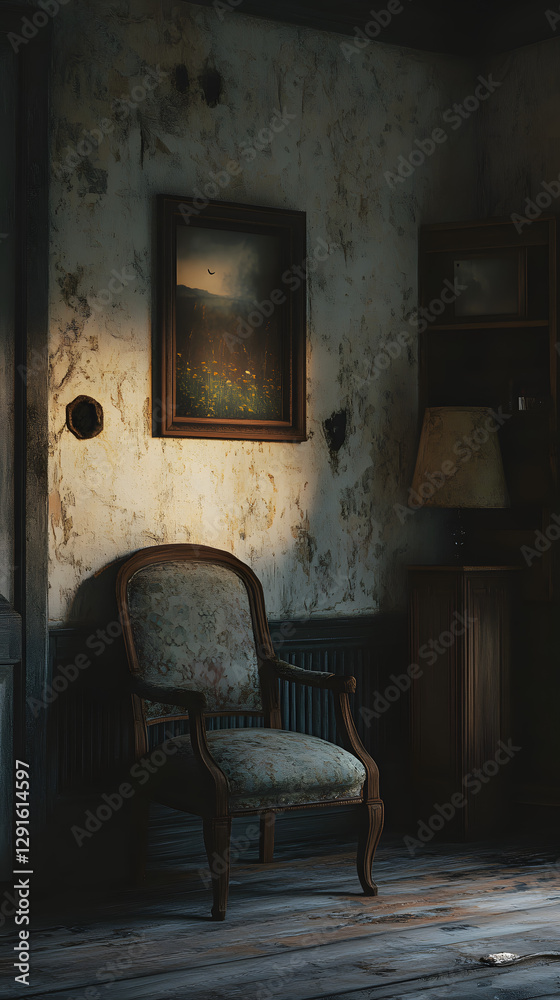 Realistic 4K Picture Hanging on the Wall