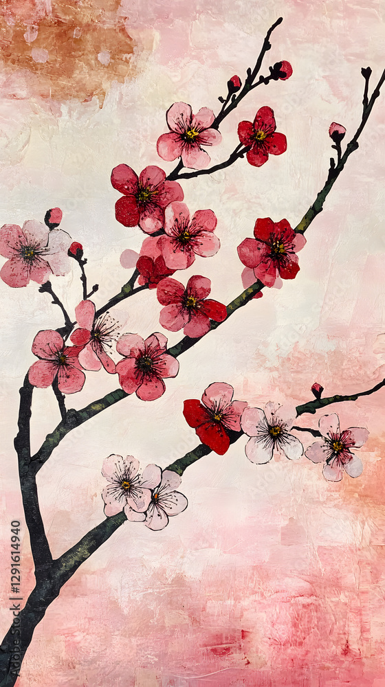 Plum Blossom in Bloom