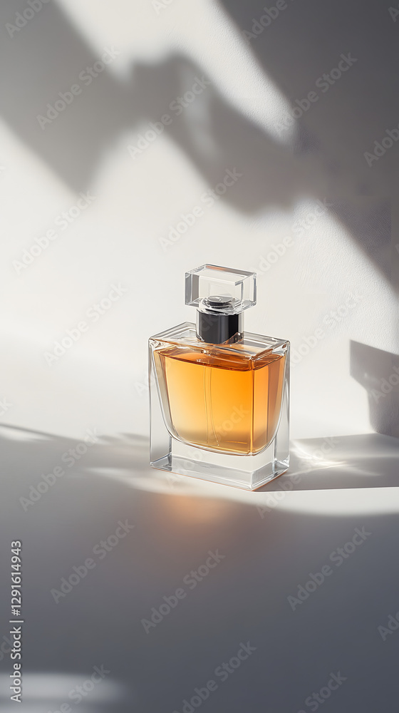 Elegant Perfume Product Photography with Space for Text