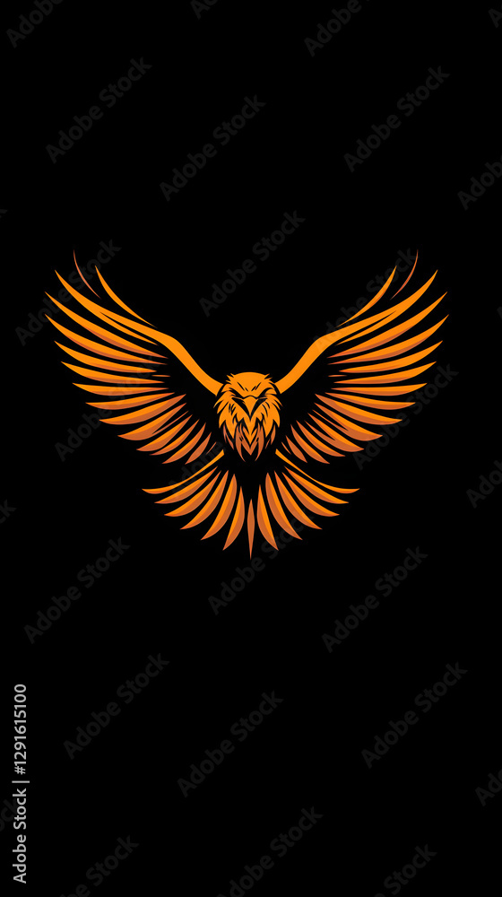 Majestic Flying Hawk Logo Design