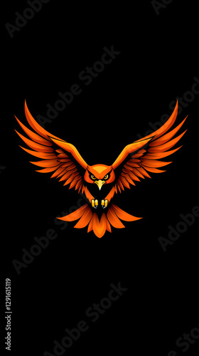Majestic Flying Hawk Logo Design