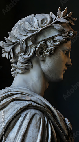 Roman Laurel Crown with Sculptural Detailing