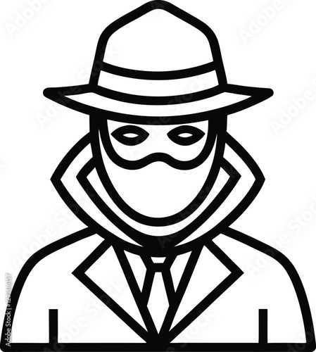 anonymous-and-incognito-concept-editable-stroke