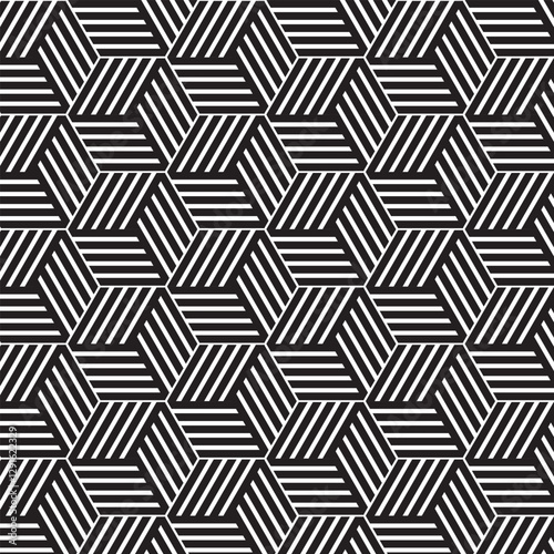 seamless geometric pattern with hexagon