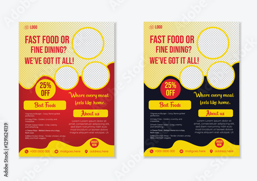 Food Flayer For Restaurant looking delicious  photo
