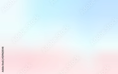 Pastel pink and blue blur backdrop. Light gradient vector banner. Background abstract purple sky. Soft blurred light bg. Pastel gradation water cover design. Blurred color simple wallpaper