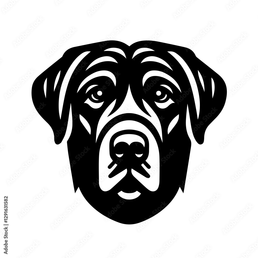 Portrait of a Labrador Retriever Dog Vector isolated on white background, Dog Silhouettes.
Portrait of a Labrador Retriever Dog Vector isolated on white background, Dog Silhouettes.
