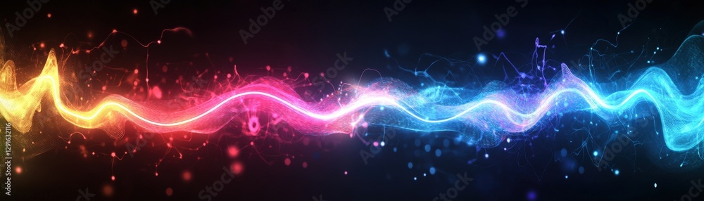 Obraz premium Abstract colorful music background with vibrant lights and dynamic visual elements for creative projects