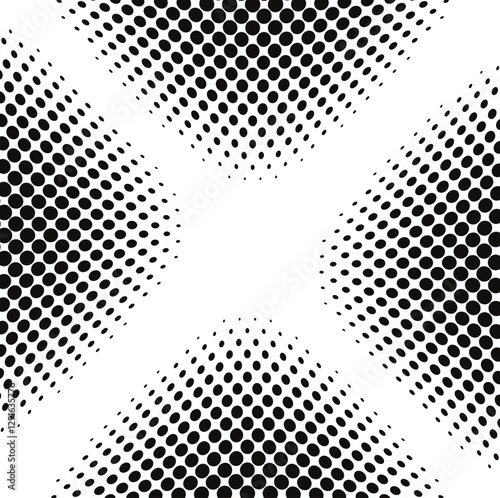 Grunge halftone gradient background. Faded grit noise texture. White and black sandy wallpaper. Retro pixelated backdrop. Anime or manga style comic overlay. Vector graphic design textured templateabs