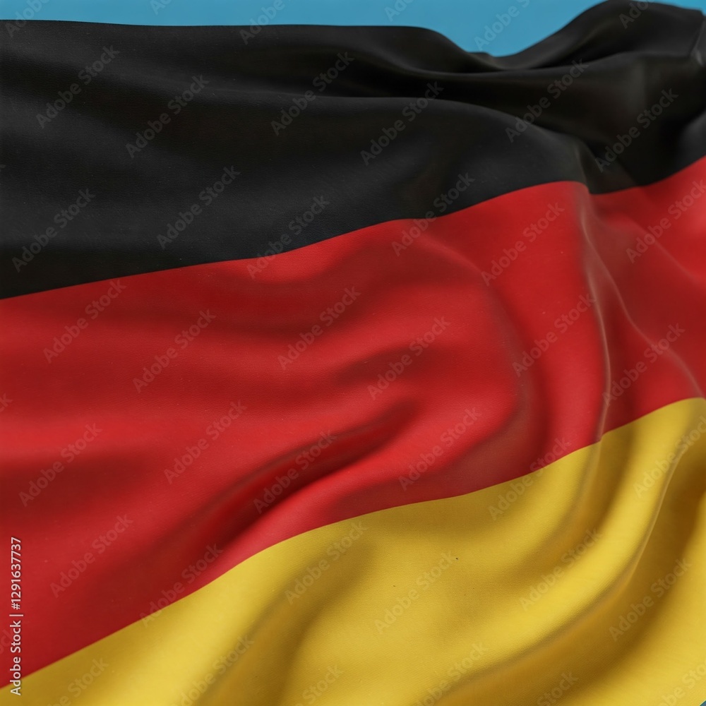 Naklejka premium die deutsche nationalflagge, ki generiert