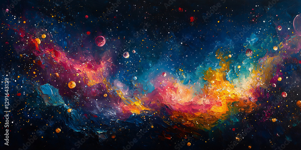Cosmic implosion leads to vibrant starry cosmos creation in deep space Cosmic implosion leads to vibrant starry cosmos creation in deep space