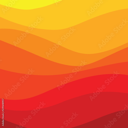 yellow orange waves vector background