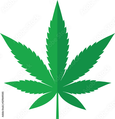 Green marijuana leaf vector Artwork eps 10 cannabis leaves