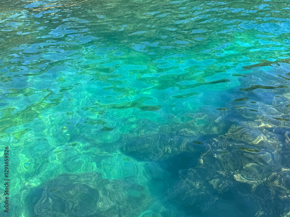 Beautiful sea crystal clear turquoise water Beautiful sea crystal clear turquoise water
