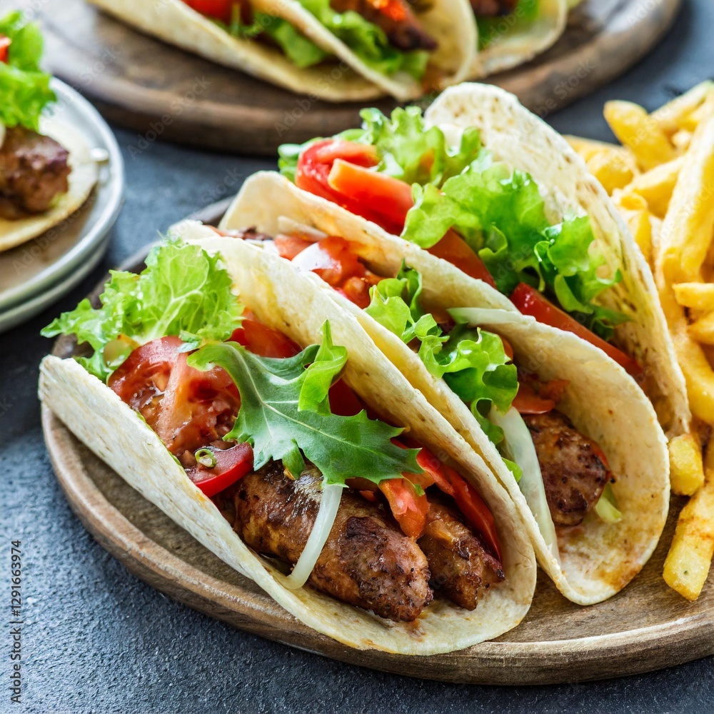 American Fast Food Menu: Tacos, Fries, Burgers, and More in a Collection American Fast Food Menu: Tacos, Fries, Burgers, and More in a Collection