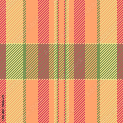 Straight background textile seamless, britain tartan fabric texture. Variation vector plaid pattern check in orange and yellow colors.
