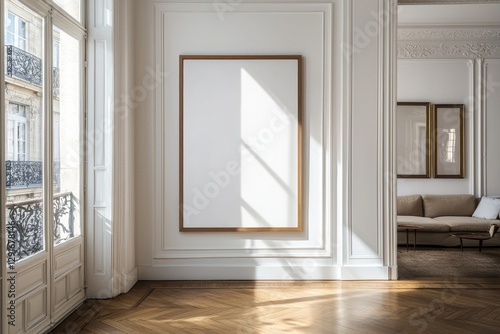Minimalist art display paris apartment interior photography modern design natural light contemporary concept