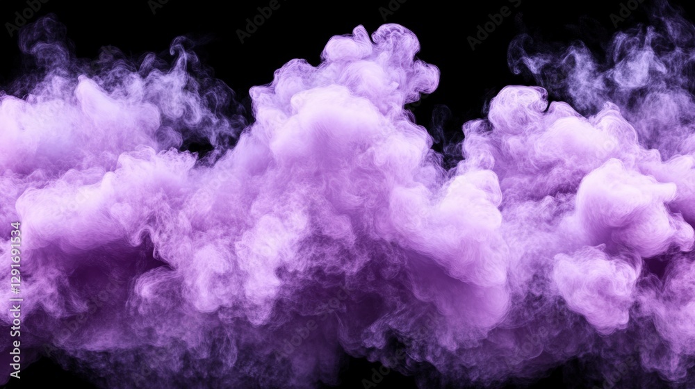 Fototapeta premium Dramatic pink smoke on a deep black background creating a striking visual contrast and captivating effect
