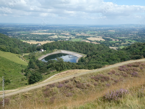 Aerial View of a Scenic Lake