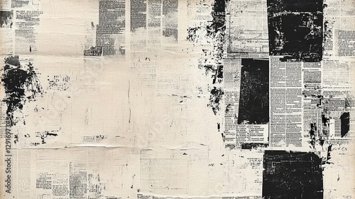 An exploration of black and white cutouts in a stylish collage format.