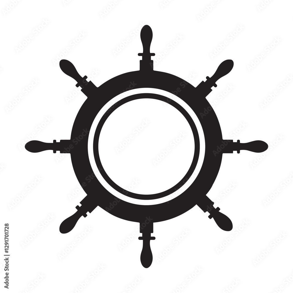 Vector Ship's wheel Or Captains Wheel Isolated Vector Ship's wheel Or Captains Wheel Isolated