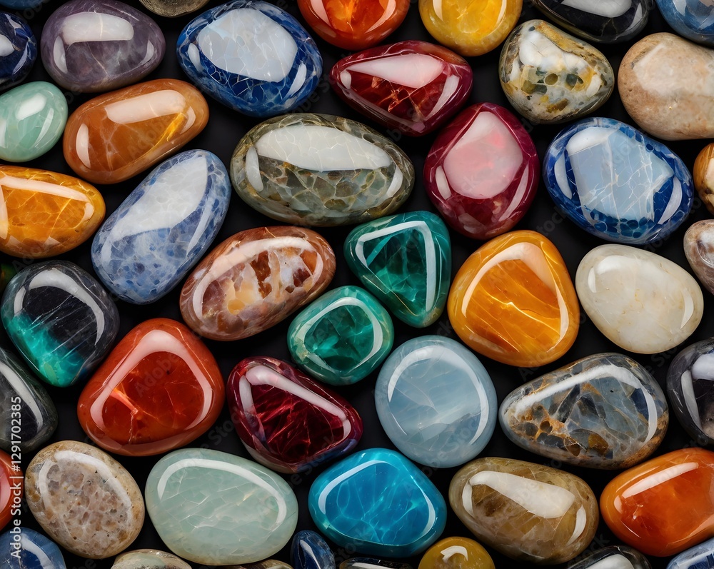 Colourful glossy stones vibrant and shiny gemstone designs Colourful glossy stones vibrant and shiny gemstone designs